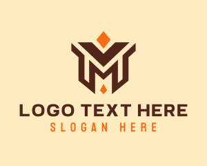 Generic Premium Letter M Diamond logo design