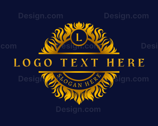 Elegant Floral Crest Logo