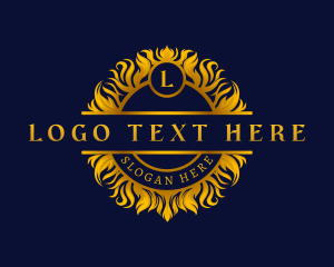 Elegant Floral Crest logo