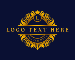 Elegant Floral Crest Logo