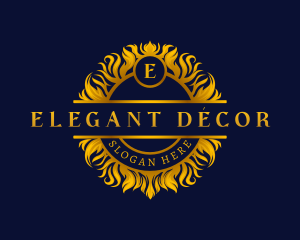 Elegant Floral Crest logo design