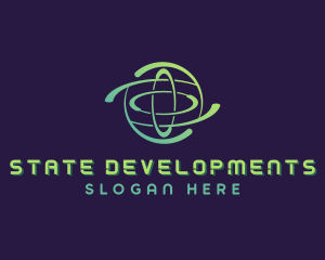 Globe Technology Developer logo design