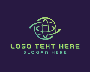 Sci Fi - Globe Technology Developer logo design