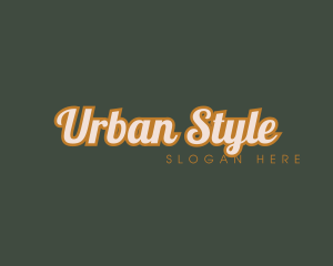 Retro Cursive Business logo