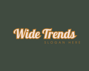 Retro Cursive Business logo