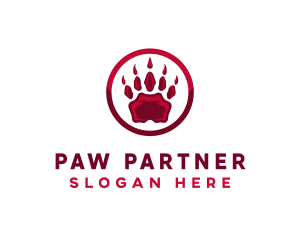 Wild Predator Paw logo design