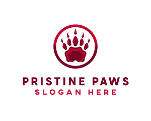 Wild Predator Paw logo design