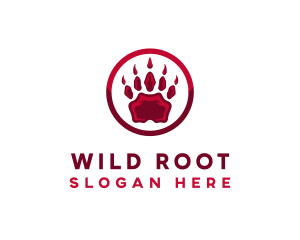 Wild Predator Paw logo design