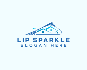 Sparkle Home Pressure Washer logo design