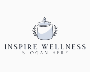 Wellness Spa Candle logo design