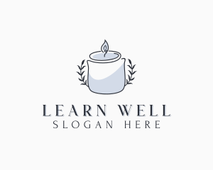 Wellness Spa Candle logo design