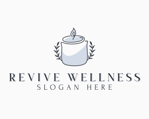 Wellness Spa Candle logo design