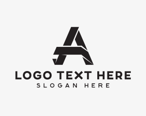 Creative Origami Letter A logo