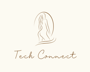 Nude Woman Model Logo