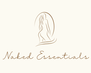 Nude Woman Model logo design