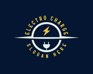 Electricity Power Plug logo design