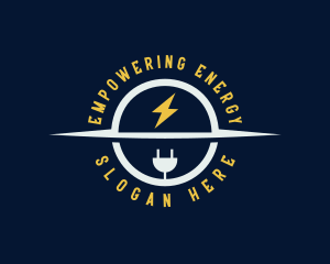 Electricity Power Plug logo design