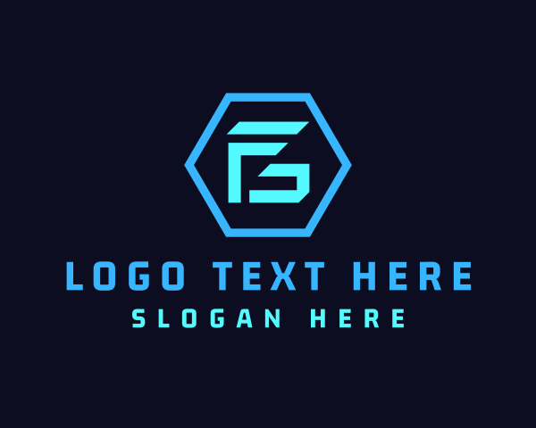 Letter Fg logo example 2