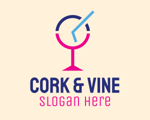 Cocktail Bar Time logo design