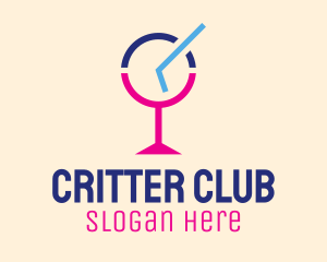 Cocktail Bar Time logo design