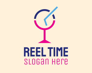 Cocktail Bar Time logo design