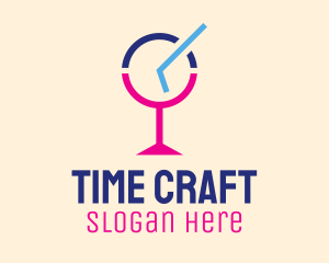 Cocktail Bar Time logo design