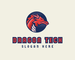 Dragon Mythical Creature Gaming logo
