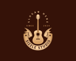 Guitar Music Studio logo design