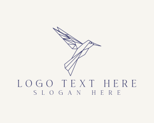 Origami Aviary Hummingbird logo