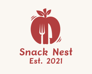 Red Apple Diner  logo design