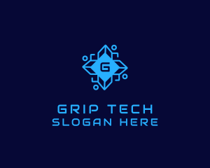 Digital Tech Circuit logo design