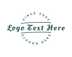 Green Handwritten Business logo