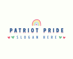 Rainbow Pride Heart logo design