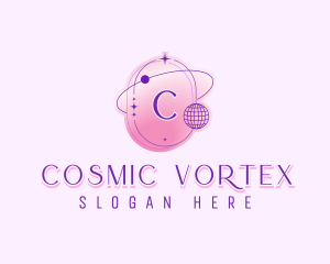 Cyber Retro Cosmic Y2K logo design