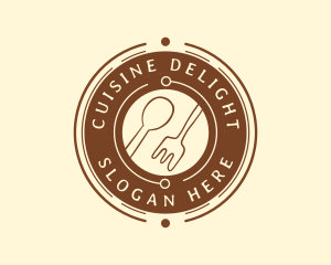 Kitchen Cuisine Utensils logo design