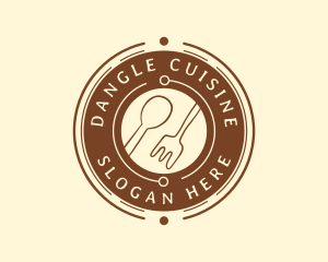 Kitchen Cuisine Utensils logo design