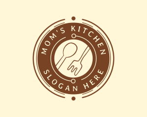 Kitchen Cuisine Utensils logo design