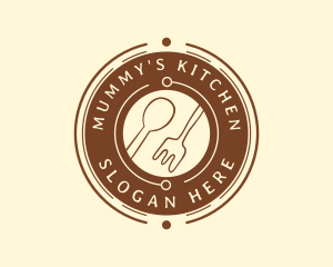 Kitchen Cuisine Utensils logo design