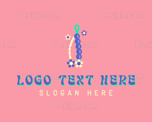 Floral Beads Accessory Logo