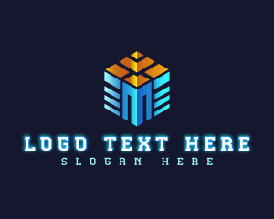 Cyber Technology Cube Logo