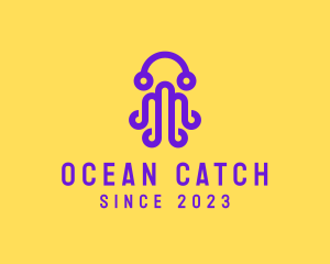 Octopus Ocean Aquarium logo design