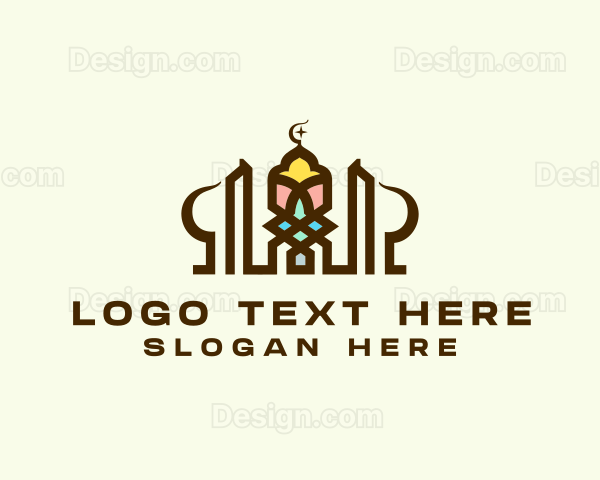 Islamic Mosque Architecture Logo