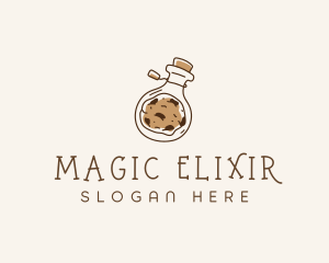 Cookie Potion Jar logo design