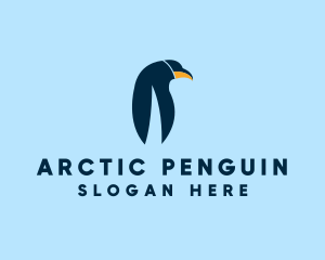 Emperor Penguin Bird logo design