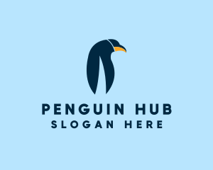 Emperor Penguin Bird logo