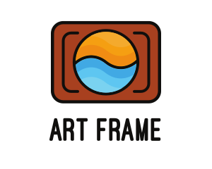 Camera Frame Nature logo design