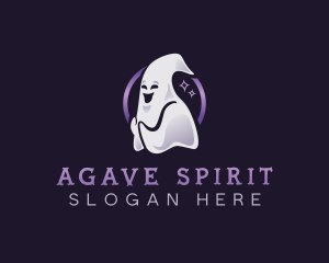 Spooky Halloween Ghost logo design