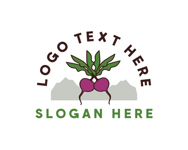 Vegetarian logo example 3