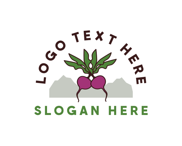 Vegetarian logo example 2