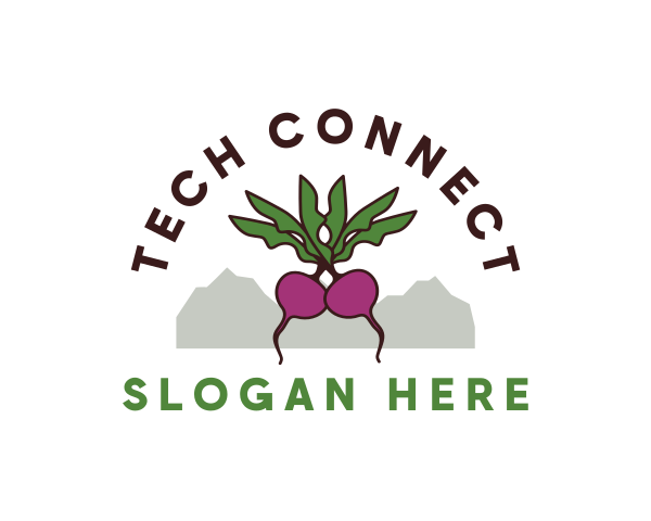 Vegetarian logo example 3